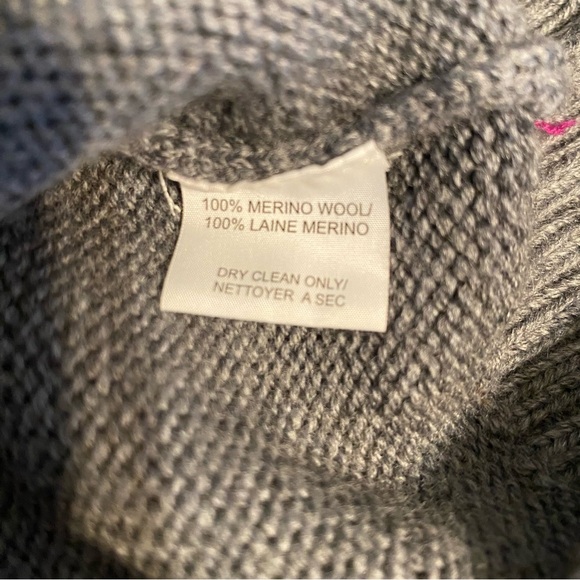 Trina Turk Olympia 100% Merino Wool Fair Isle Sweater in Hot Spark Sz S - Picture 9 of 11